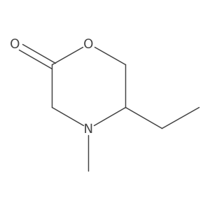 5-Ethyl-4-methyl-2-morpholinone结构式