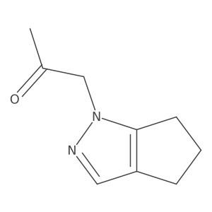 1-(5,6-Dihydrocyclopenta[c]pyrazol-1(4H)-yl)propan-2-one结构式