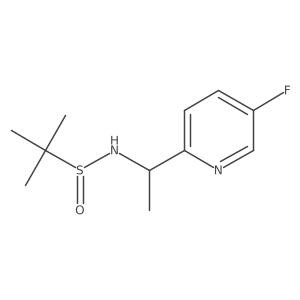 (R)-N-[1-(5-Fluoropyridin-2-yl)ethyl]-2-methylpropane-2-sulfinamide结构式