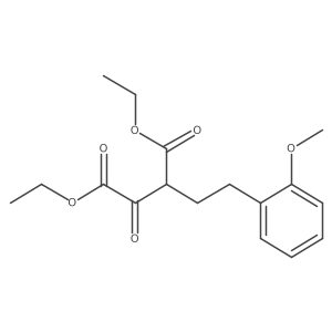 Diethyl 2-[2-(2-methoxyphenyl)ethyl]-3-oxobutanedioate结构式