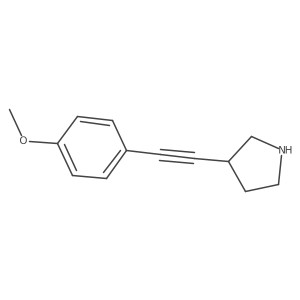 3-((4-Methoxyphenyl)ethynyl)pyrrolidine Structure