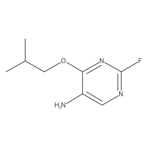 2-Fluoro-4-(2-methylpropoxy)pyrimidin-5-amine结构式