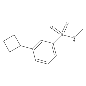 3-cyclobutyl-N-methylbenzene-1-sulfonamide Structure