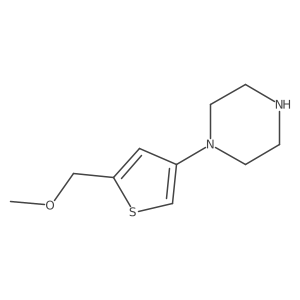 1-[5-(Methoxymethyl)thiophen-3-yl]piperazine结构式