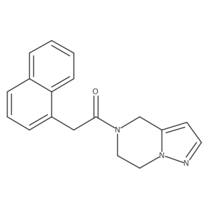 1-(6,7-dihydropyrazolo[1,5-a]pyrazin-5(4H)-yl)-2-(naphthalen-1-yl)ethanone Structure