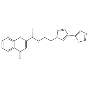 N-(2-(4-(furan-2-yl)-1H-pyrazol-1-yl)ethyl)-4-oxo-4H-chromene-2-carboxamide Structure