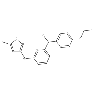 2-Pyridinemethanol,alpha-(4-ethoxyphenyl)-6-[(5-methyl-1H-pyrazol-3-yl)amino]-结构式