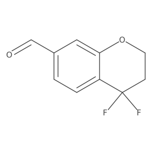 4,4-Difluorochromane-7-carbaldehyde结构式