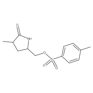 ((2S,4R)-4-Methyl-5-oxopyrrolidin-2-YL)methyl 4-methylbenzenesulfonate Structure
