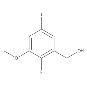 (2-Fluoro-5-iodo-3-methoxyphenyl)methanol Structure