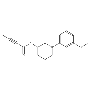 N-[1-(3-methoxyphenyl)piperidin-3-yl]but-2-ynamide Structure