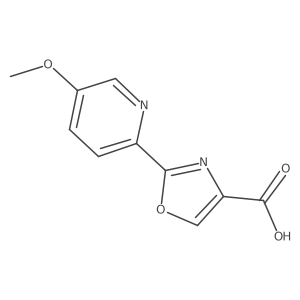 2-(5-methoxy-2-pyridinyl)-4-Oxazolecarboxylic acid Structure