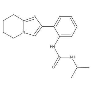 1-Isopropyl-3-(2-(5,6,7,8-tetrahydroimidazo[1,2-a]pyridin-2-yl)phenyl)urea结构式