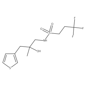 3,3,3-trifluoro-N-[2-hydroxy-2-methyl-3-(thiophen-3-yl)propyl]propane-1-sulfonamide Structure