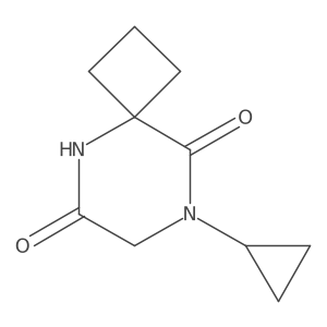 8-Cyclopropyl-5,8-diazaspiro[3.5]nonane-6,9-dione结构式