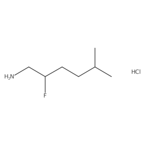 2-Fluoro-5-methylhexan-1-amine hydrochloride Structure