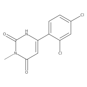 6-(2,4-Dichlorophenyl)-3-methyl-1,2,3,4-tetrahydropyrimidine-2,4-dione结构式