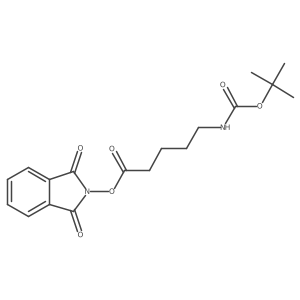 1,3-Dioxoisoindolin-2-yl 5-((tert-butoxycarbonyl)amino)pentanoate结构式