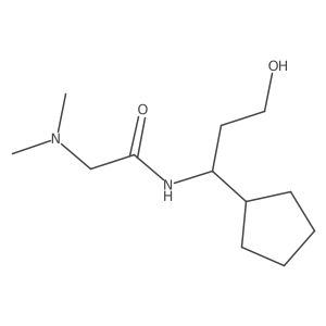N-(1-cyclopentyl-3-hydroxypropyl)-2-(dimethylamino)acetamide Structure