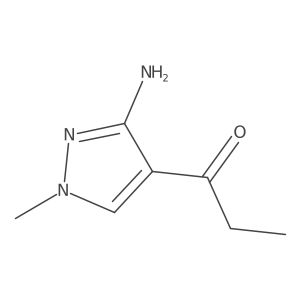 1-(3-amino-1-methyl-1H-pyrazol-4-yl)propan-1-one结构式