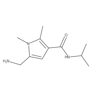5-(aminomethyl)-1,2-dimethyl-N-(propan-2-yl)-1H-pyrrole-3-carboxamide Structure
