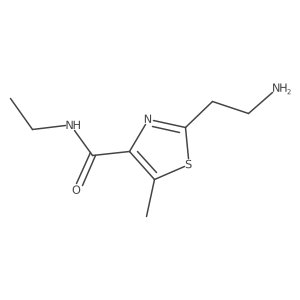 2-(2-aminoethyl)-N-ethyl-5-methyl-1,3-thiazole-4-carboxamide Structure