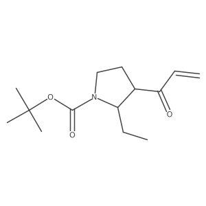 Tert-butyl 2-ethyl-3-(prop-2-enoyl)pyrrolidine-1-carboxylate Structure