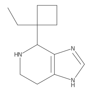 4-(1-ethylcyclobutyl)-3H,4H,5H,6H,7H-imidazo[4,5-c]pyridine结构式