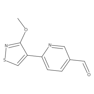 6-(3-Methoxy-1,2-thiazol-4-yl)pyridine-3-carbaldehyde结构式