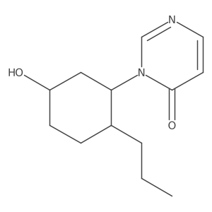 3-(5-Hydroxy-2-propylcyclohexyl)-3,4-dihydropyrimidin-4-one结构式