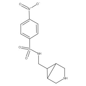N-({3-azabicyclo[3.1.0]hexan-6-yl}methyl)-4-nitrobenzene-1-sulfonamide结构式