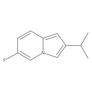 6-Fluoro-2-(propan-2-yl)indolizine Structure