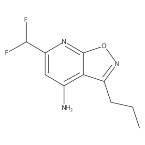 6-(Difluoromethyl)-3-propyl-[1,2]oxazolo[5,4-b]pyridin-4-amine结构式
