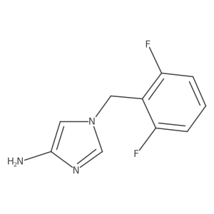 1-[(2,6-difluorophenyl)methyl]-1H-imidazol-4-amine结构式