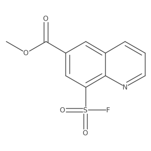 Methyl 8-(fluorosulfonyl)quinoline-6-carboxylate Structure
