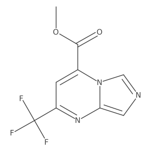 Methyl 2-(trifluoromethyl)imidazo[1,5-a]pyrimidine-4-carboxylate Structure