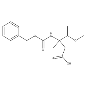3-{[(Benzyloxy)carbonyl]amino}-4-methoxy-3-methylpentanoic acid结构式