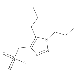 (dipropyl-1H-1,2,3-triazol-4-yl)methanesulfonyl chloride Structure