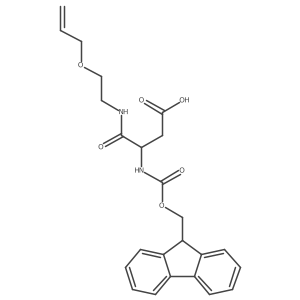 3-({[(9H-fluoren-9-yl)methoxy]carbonyl}amino)-3-{[2-(prop-2-en-1-yloxy)ethyl]carbamoyl}propanoic acid结构式