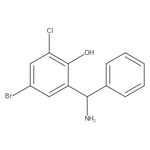 2-[Amino(phenyl)methyl]-4-bromo-6-chlorophenol结构式