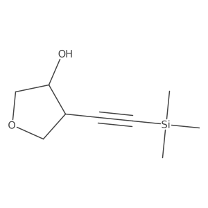 4-[2-(Trimethylsilyl)ethynyl]oxolan-3-ol Structure