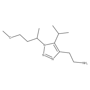 2-[1-(4-methoxybutan-2-yl)-5-(propan-2-yl)-1H-1,2,3-triazol-4-yl]ethan-1-amine Structure