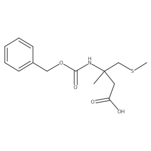 3-{[(Benzyloxy)carbonyl]amino}-3-methyl-4-(methylsulfanyl)butanoic acid Structure