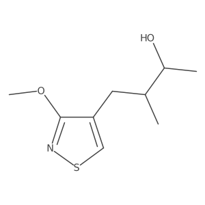 4-(3-Methoxy-1,2-thiazol-4-yl)-3-methylbutan-2-ol结构式