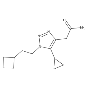 2-[1-(2-cyclobutylethyl)-5-cyclopropyl-1H-1,2,3-triazol-4-yl]acetamide Structure