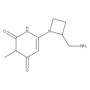 6-[2-(Aminomethyl)azetidin-1-yl]-2-hydroxy-3-methyl-3,4-dihydropyrimidin-4-one Structure
