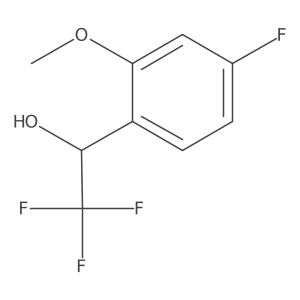 (1R)-2,2,2-trifluoro-1-(4-fluoro-2-methoxyphenyl)ethan-1-ol结构式