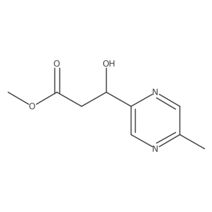 methyl (3R)-3-hydroxy-3-(5-methylpyrazin-2-yl)propanoate Structure