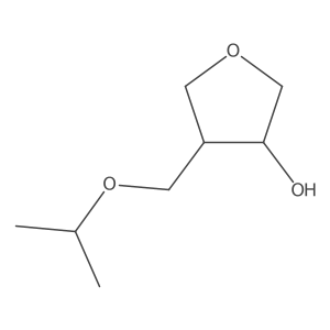 rac-(3R,4R)-4-[(propan-2-yloxy)methyl]oxolan-3-ol结构式
