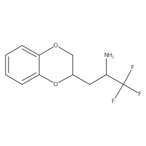 3-(2,3-Dihydro-1,4-benzodioxin-2-yl)-1,1,1-trifluoropropan-2-amine结构式